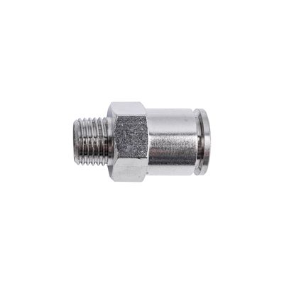 Metal Pu Fitting Straight 12mm X 1/4' M